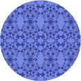 thumbnail image 1 of Ahgly Tapis Rond Lavable en Machine Intérieur Transitionnel Bleu Ciel, 3 Pieds Rond, 1 of 7