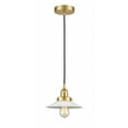thumbnail image 1 of 616-1PH-SG-G1-LED-Innovations Lighting-Halophane - 1 Light Mini Pendant In Industrial Style-8 Inches Tall and 8.5 Inches Wide Satin Gold Matte White, 1 of 1