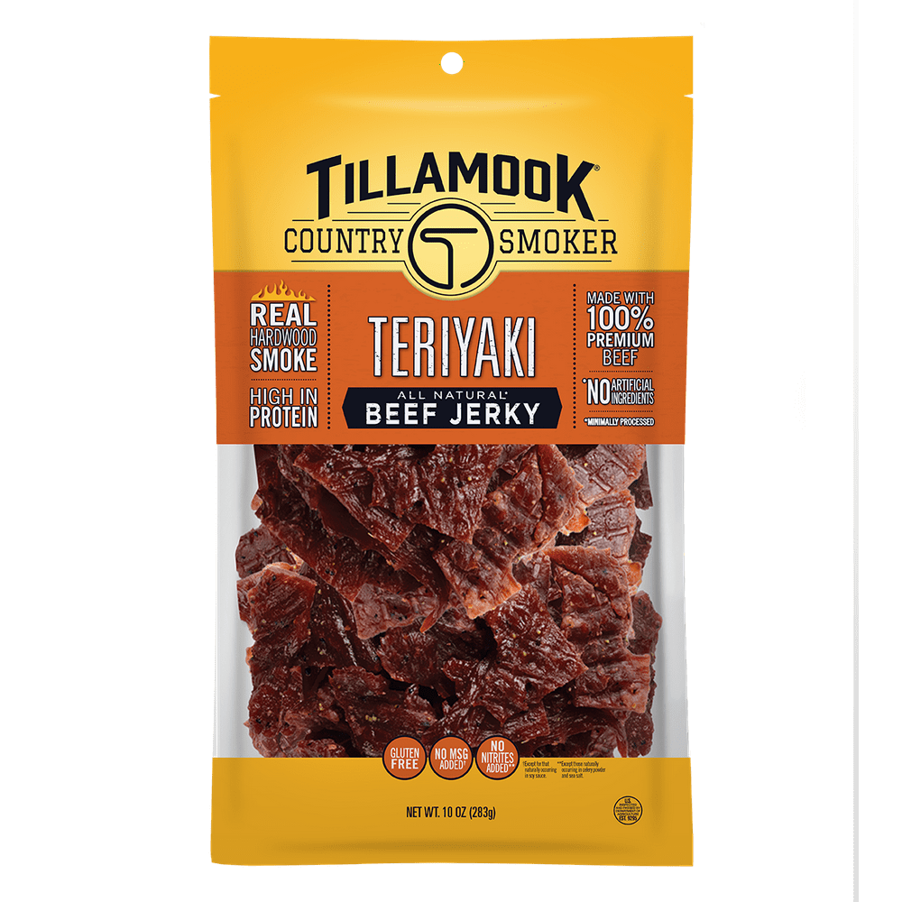 Tillamook Country Smoker Jerky, Teriyaki, 10oz