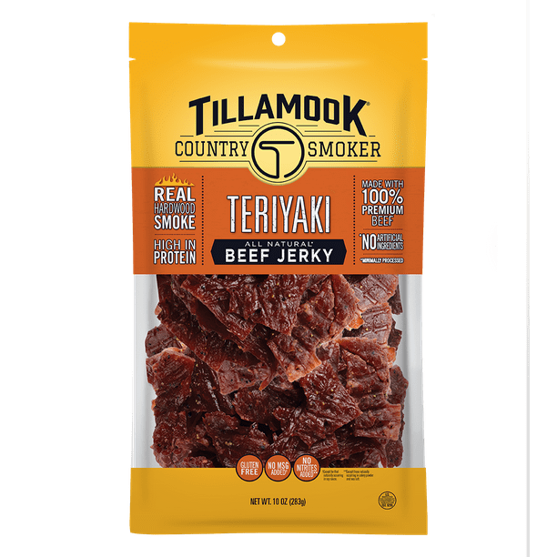Tillamook Country Smoker Jerky, Teriyaki, 10oz