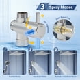 thumbnail image 3 of Doulami 12 Inch Rainfall Shower Head Combo 5-Setting High Pressure Handheld Showerhead, 3 of 10