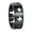 Black, variant on Unisex Stainless Steel Cool Simple Hip Hop Pipe Cut 8mm Single Row Hollow Cross Signet Amulet Crucifix Ring Black Size 9