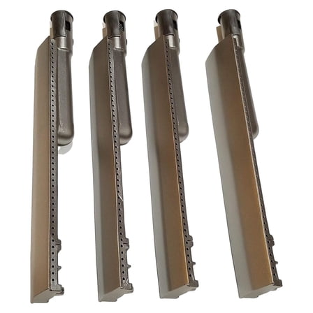 Outdoor Bazaar Set of Four Heavy Duty Cast Stainless Steel Burners for Premium Gas Grills from Bull, Cal Flame and Other Manufacurers