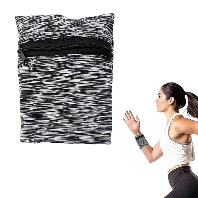 Bolso de muñeca para deportes al aire libre, mini bolso de brazo elástico ajustado para correr, andar en bicicleta y hacer senderismo