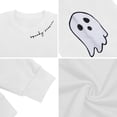 thumbnail image 4 of Atogsazn Women's Halloween Sweatshirt Casual Crew Neck Long Sleeve Pullover Sweater Loose Fall Winter Tops White S Fashion, 4 of 7