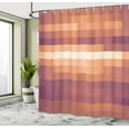 thumbnail image 4 of Ambesonne Palette Shower Curtain, Vortex Swirls Pattern Art, 69"Wx84"L, Dark Peach, 4 of 4
