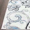thumbnail image 2 of Home Dynamix Boho Odesa Modern Floral Area Rug, Ivory/Aqua, 7'9"x10'2", 2 of 4