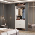thumbnail image 2 of Homieasy 24'' W Closet System with Wooden Drawers,  White, 2 of 8