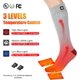 thumbnail image 3 of Calcetines térmicos para hombre y mujer, calcetines de esquí largos y gruesos con batería eléctrica recargable para senderismo en invierno, camping, motociclismo, correr, color gris, 3 of 5