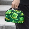 thumbnail image 2 of Saint Patrick's Day Digital Pouch Oxford Cloth Waterproof Storage Pouch Cord Organizer Digital Travel Bag Small Travel Electronic Organizer 5.9x9.44x3.14 in, 2 of 6