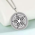 thumbnail image 2 of Wiccan Pentagram Necklace Irish Knot Pentacles Protection Amulet Religious Gift, 2 of 8