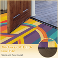 thumbnail image 6 of CURLYOOT Rainbow Peace Sign Half Round Door Mat, Indoor Outdoor Entrance Rug, Semi Circular Area Rug, Non Slip Washable Absorbent Doormat, Laundry Room Rug 24'' x 36'', 6 of 7