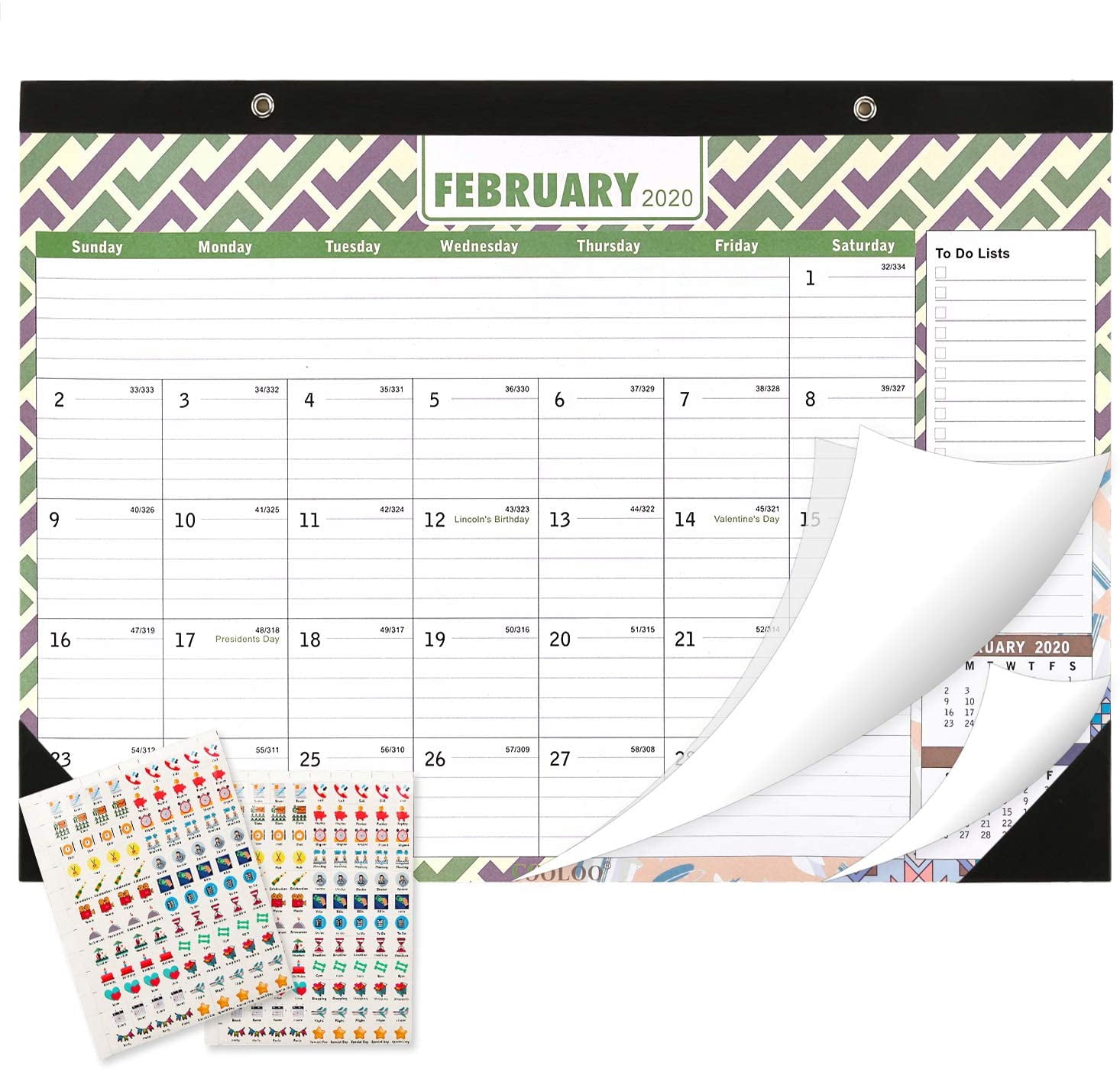 Desk Calendar 2019 2020 Large Monthly Desk Calendar With Plastic Cover Desk Calendar 2019 2020 Large Monthly Desk Calendar With Plastic Cover