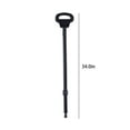 thumbnail image 3 of SIYTUAU Black Aluminum Alloy Climbing Crutch With Seat Telescopic Hiking Stick Portable Camping Stool 34.05X5.90X1.18In Multi Function Walking Stick Seat Black, 3 of 8