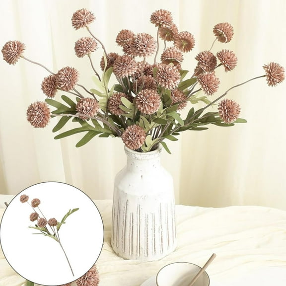 Clearance Artificial flowers under $5,Artificial Flower Decorations Indoor Decor Decorative Outdoor Decoration Botanical Dandelion Artificial Flower Lifelike Faux Dandelion Home DIY Plant Decor