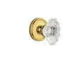 thumbnail image 7 of Grandeur Geobia_Psg_234 Georgetown Solid Brass Rose Passage Door Knob Set - Nickel, 7 of 7
