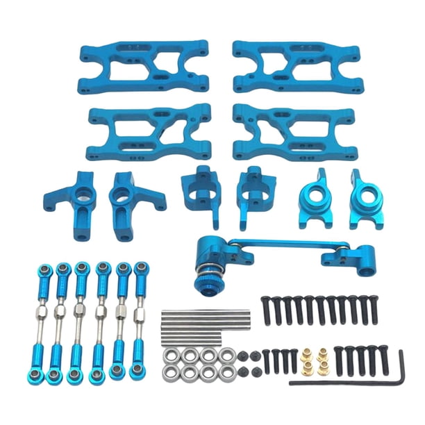 Kit completo de actualización RC 1/12 1/14 para Wltoys 144010 144001 144002 124017 RC Car Azul