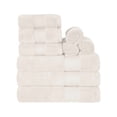 thumbnail image 2 of Superior Aria Turkish Cotton 9-Piece Towel Set, Ultra Soft Heavyweight Towels, Ivory, 2 of 6