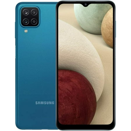 Pre-Owned Samsung Galaxy A12 A125U (Cricket Only) 32GB Blue (- B) (Refurbished: Good)