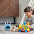thumbnail image 4 of Unicorn Shape Hamster Hideout Plush Warm House Bed for Chinchillas Mice Rabbit, 4 of 8