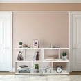 thumbnail image 2 of Costway 2 PCS 2-Tier Bookshelf S Shaped Bookcase Storage Rack Display Shelf w/ Foot Mats, 2 of 10