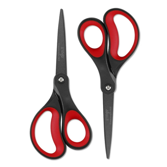 Tijeras LIVINGO de titanio antiadherente de 8.3 pulgadas para oficina, paquete de 2