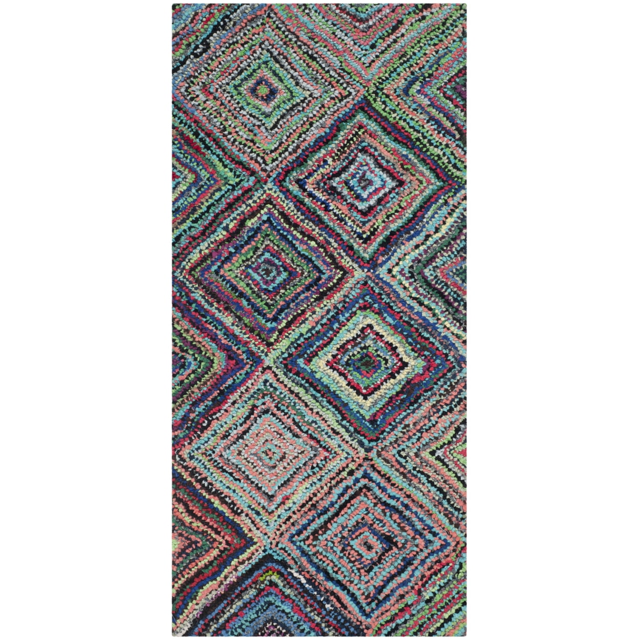 SAFAVIEH Nantucket Collection NAN317A Handmade Multi Rug