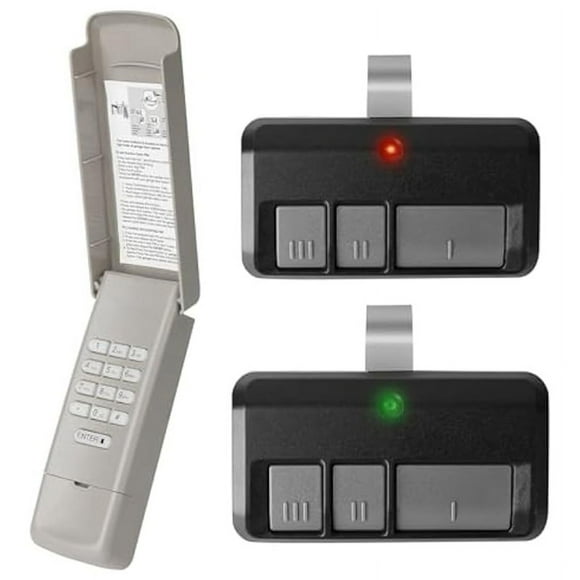 877MAX Garage Door Keypad, with 2Pack Garage Door Opener Remote for Garage Door OpXL15554