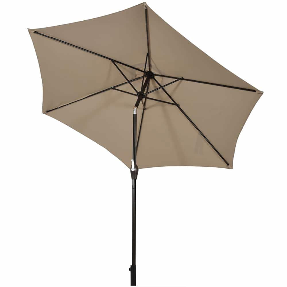Spaco 10 FT Outdoor Patio Umbrella with Tilt Adjustment and Crank, Patio Umbrella, Tan