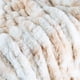 thumbnail image 4 of Manta Lavish Home de piel sintética fruncida de gran tamaño, color crema, 4 of 6