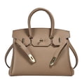 thumbnail image 1 of PU Leather Shoulder Bag，Women's Leather Handbags Shoulder Handbags Crossbody Bags -light gray, 1 of 2
