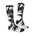 thumbnail image 4 of Lsque Abstract Eagle Ink Printed Crew Socks Men's Women's LightWeight Thin Casual Calf Socks ,Knee High Socks,Cotton Socks, 4 of 9