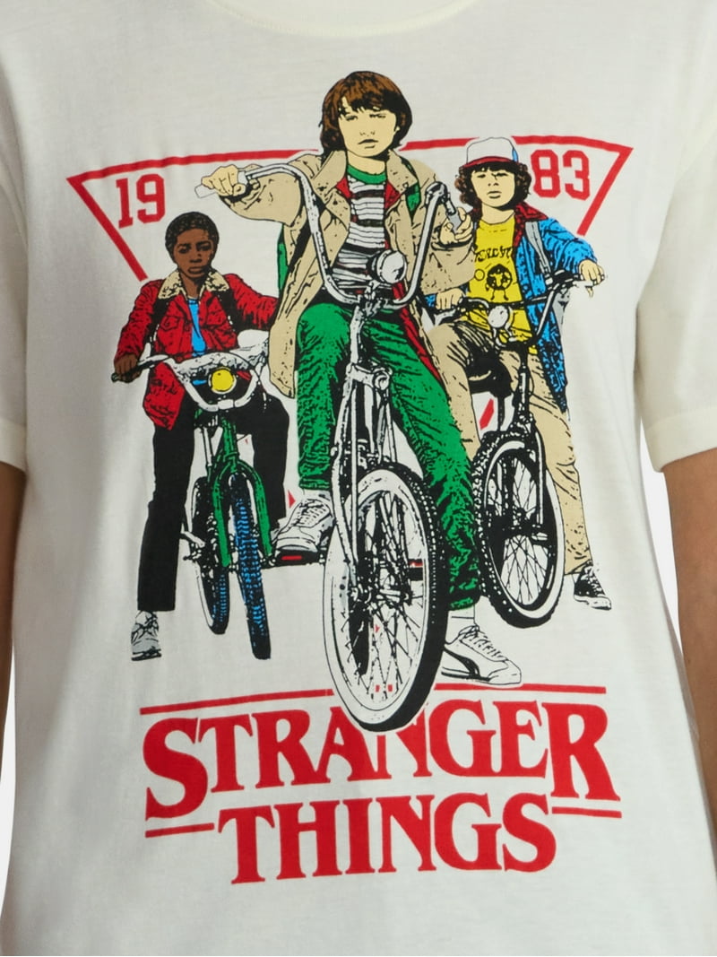 Netflix Stranger Things Graphic Tee with Short Sleeves