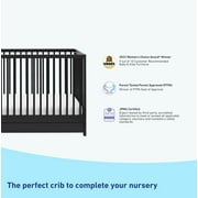 Graco Teddi 5-in-1 Convertible Baby Crib with Drawer, Black