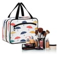 thumbnail image 6 of Travel Toiletry Bag with Metal Hook Large Capacity Cosmetic Bag Toiletry Bags for Travel, Gym, Camping Colorful Umbrellas Pattern, 6 of 9