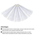 thumbnail image 4 of 50Pcs White Tassel Garland Banner w Rope for Wedding Birthday Party Decoration, 4 of 7