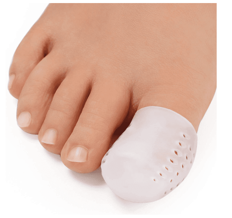 Topboutique Gel Big Toe Caps, 4 Packs Toe Protectors, Silicone Breathable Toe Covers Sleeves for Big Toe, Blisters, Corns, Hammer Toes, Friction Pain Relief