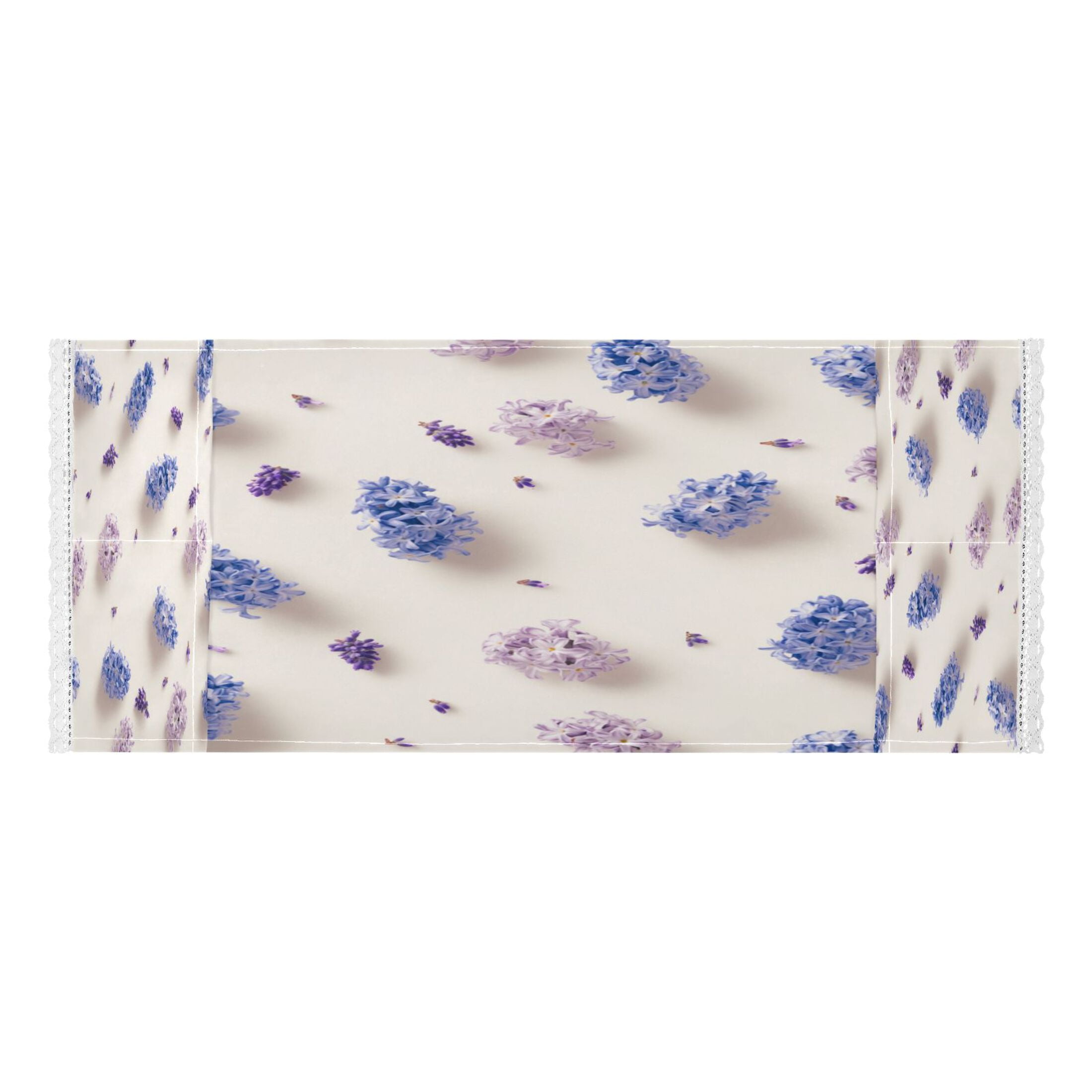 Purple Hyacinth FlowersWasher and Dryer Covers Dust-Proof and Oil Resistant Fridge Cover with 4 Storage Pockets Washing Machine Top Cover for Laundry Kitchen Home 51.2 x 22 In