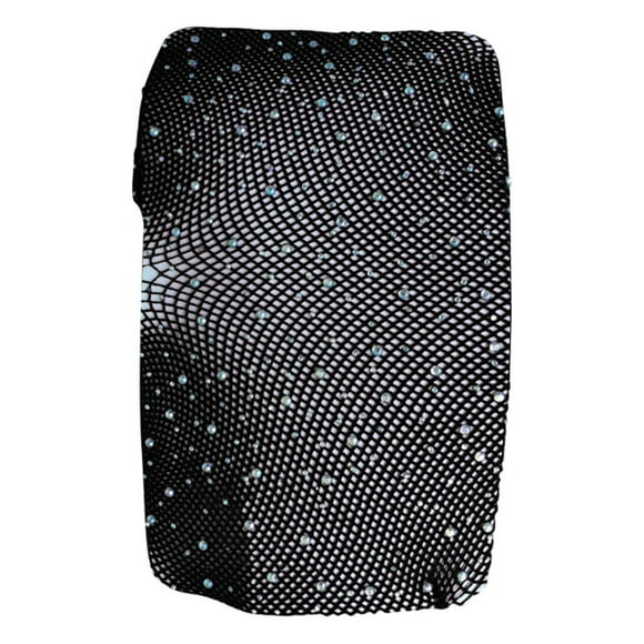 Medias de red para mujer Medias de malla con diamantes de imitación Medias de red para mujer Red Negro