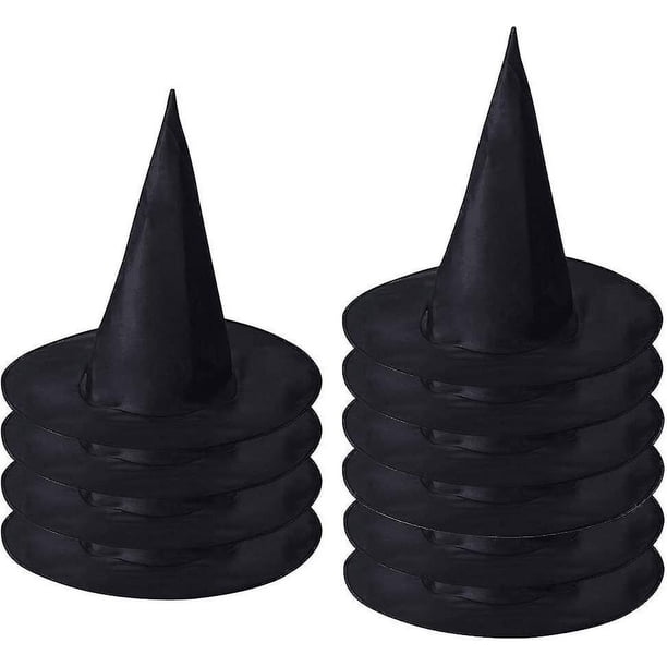 Paquete de 10 sombreros de bruja negros para fiesta de Halloween Hte Kostm Zubehr Kostm