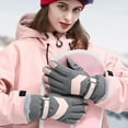 thumbnail image 2 of Penkiiy Winter Gloves for Women Women's Winter Gloves Warm Touch-Screen Gloves Windproof Warm Gloves For Winter Use Gray Gloves, 2 of 7