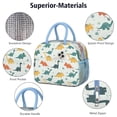 thumbnail image 4 of Womens Light Green Dinosaurs Leaves Pattern Lunch Box for Work,Insulated Lunch Bag for Women,Loncheras Para Mujer,Leakproof Adult Lunch Bag for Work,Beach,Travel,Picnic,Camping, 4 of 7