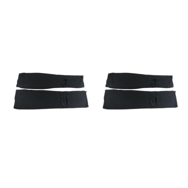 Naiovety Protector de piernas adhesivo respetuoso con la piel pie adultos equipo de protección profesional equipo de Karate de boxeo Negro L 2piezas