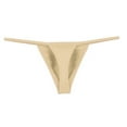 thumbnail image 4 of Uooqdmx Mens Underwear Thongs Underpants Waist Thong Back Underwear G-string Low Briefs Sexy Underwear for Men Khaki 3XL, 4 of 4