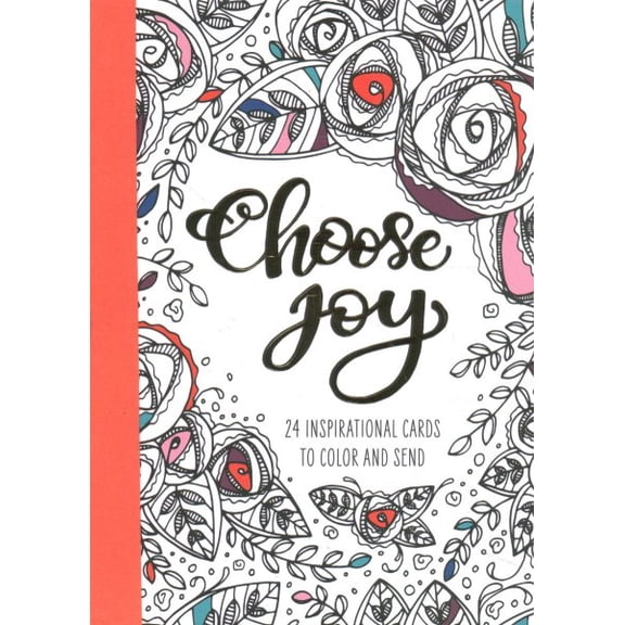 Pre-Owned Choose Joy Postcard Book: 24 Inspirational Cards to Color and Send (Paperback) 0593236017 9780593236017