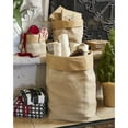 thumbnail image 2 of Creative Brands Pure Design Washable Paper and Jute Decorative Storage Bin, Small, Burllap, 2 of 2