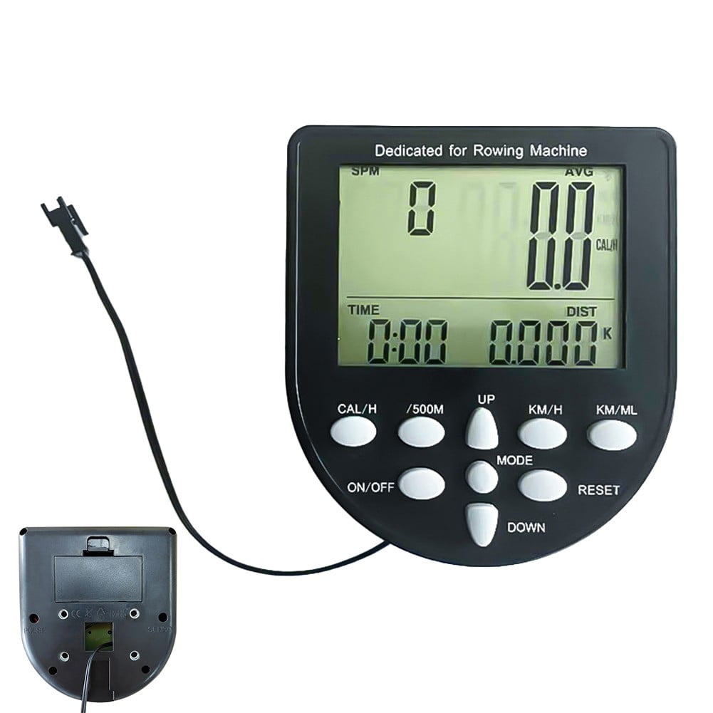 Cogfs Rowing Machine Counter Fitness Equipment Monitor Electronic Watch Gauge
