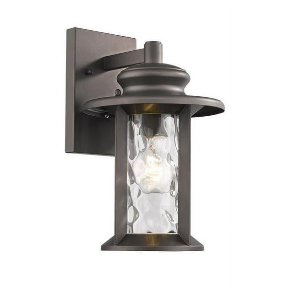 Chloe Lighting CH2S074RB12-OD1 Owen Transitional 1 Light Rubbed Bronze Outdoor Wall Sconce - 12 in.