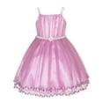 thumbnail image 1 of Robe Fille Orchidée Cape Ceinture Perle Mariage Fête 12 Ans, 1 of 9