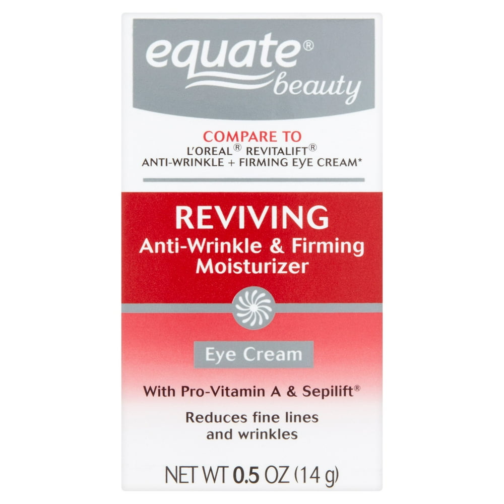 Equate Beauty Reviving AntiWrinkle & Firming Moisturizer Eye Cream, 0.